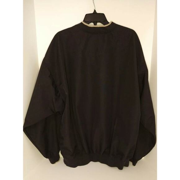 Outfitter Trading Co Men’s XL Black Golf Windshirt Pullover V-Neck Jacket - Picture 5 of 8